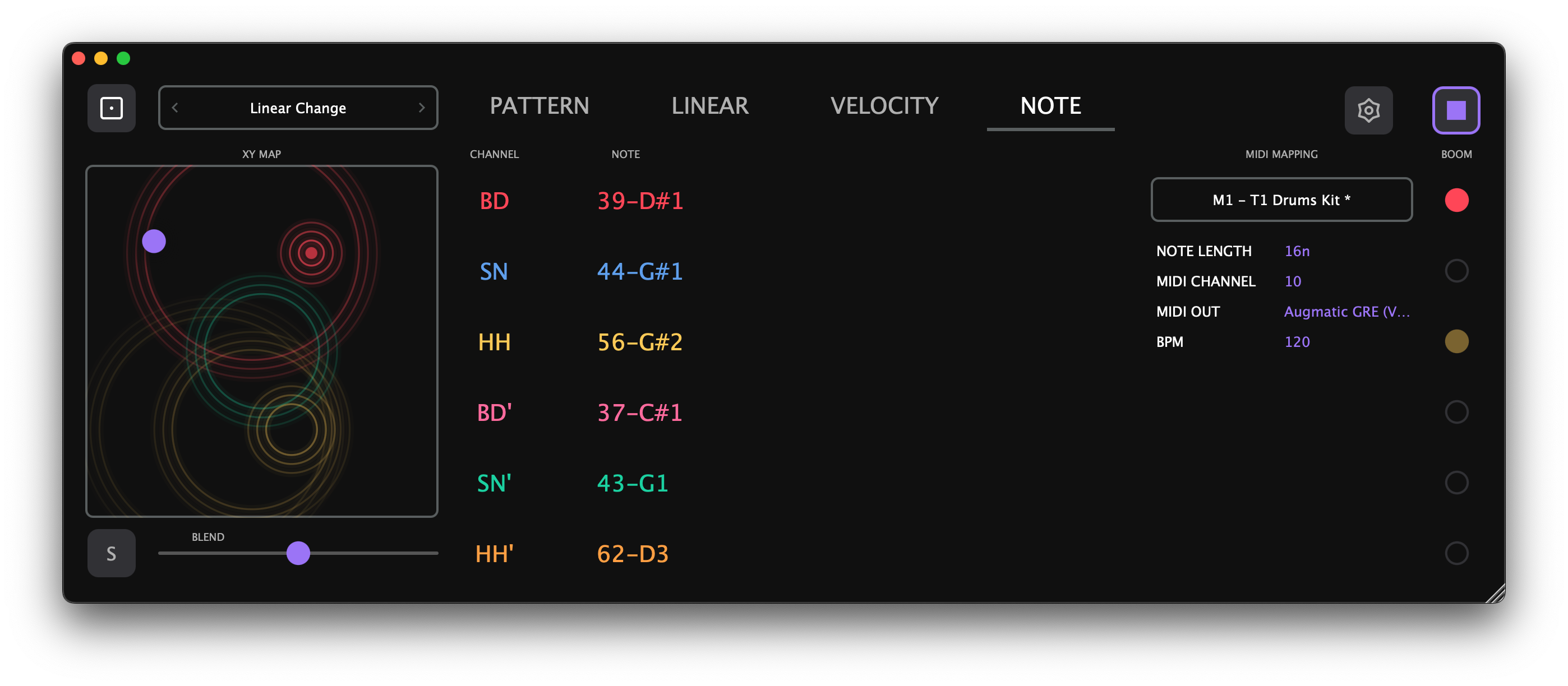 Augmatic GRE &mdash; NOTE Tab (Standalone Mode)